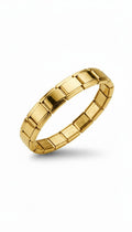 Basis Armband Stainless Steel Goud - 17 Schakels + 5 charms