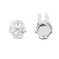Button Cover Golvend Zilver Set van 2 Sculptural Relief Design