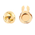 Button Cover Knoop Goud Set van 2 Glanzend Afwerking