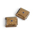 Italian Charm Alziend Oog Blauw - Goud