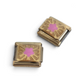 Italian Charm Ster Roze - Goud