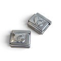 Italian Charm Dubbel Hartje - Zilver