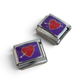 Italian Charm Hart met Pijl - Zilver