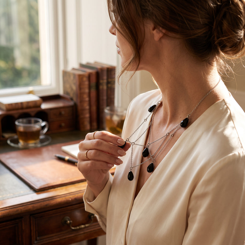 Zilveren Waterval Ketting productfoto