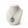 Ketting Dames RVS Grote Zonnebloem Hanger Schakelketting Goud Zilver