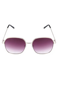 Dames Zonnebril Casual Vierkant Paars Goud UV400
