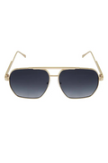 Dames Zonnebril Piloot Goud Zwart Metalen Montuur UV400